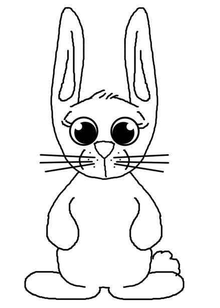 Blank Bunny Outline Free Stock Photo Public Domain Pictures