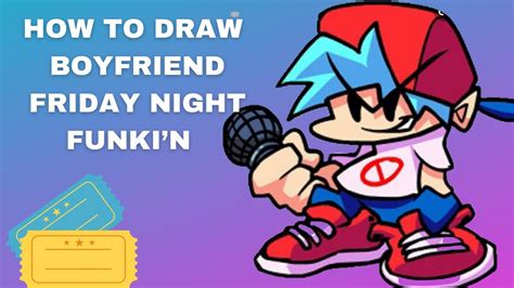 How To Draw Hd Boyfriend Friday Night Funkin Mod Fnf Easy Step By