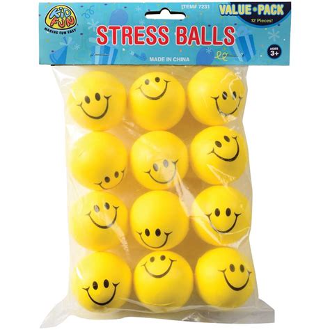 Bulk Smiley Face Stress Balls 120 Pieces
