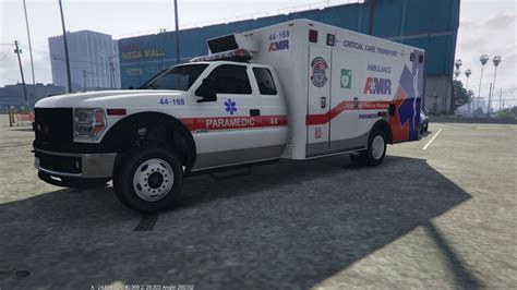 Default Type Ems Vehicle Ambulance Reskin Amr Skin Gta5