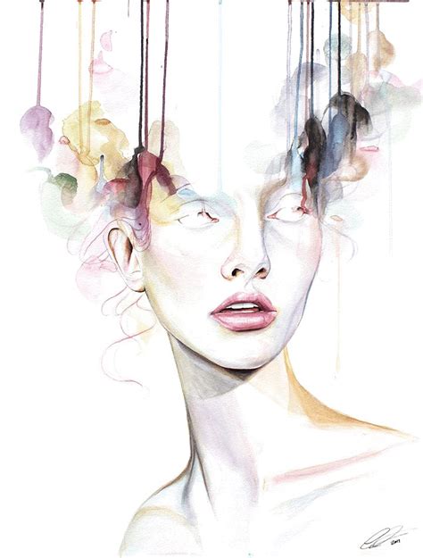 Pin By Nanditha Lee Dez On Water Colour Paintings By Christina Leta Illustration Art Face Art