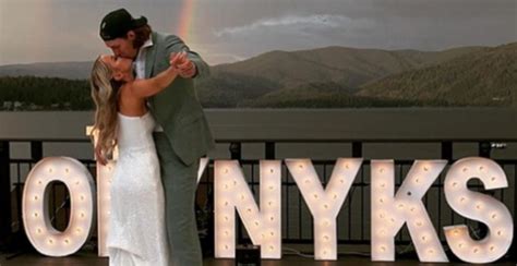 Canadian NBA Star Olynyk Rocks Backwards Cap Sneakers On Wedding Day