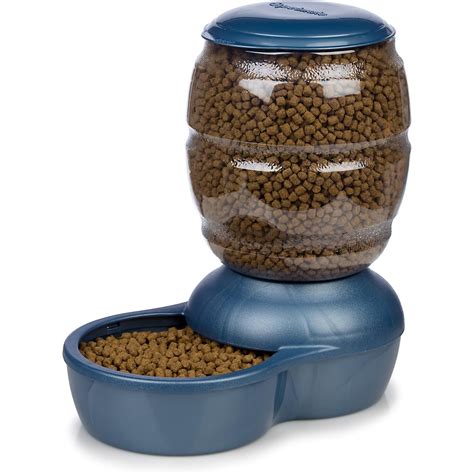 Puzzle feeders can create a fun way for cats to be active and. Petmate Blue Replendish Pet Auto-Feeding System #petco ...