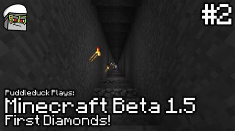 Puddleduck Plays Minecraft Beta 15 First Diamonds 2 Youtube