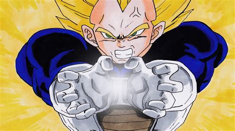 Dragon ball z characters all have similarly constructed faces begin by drawing a large, slightly elongated circle for the forehead. DRAWING - VEGETA FINAL FLASH - DRAGON BALL Z - YouTube