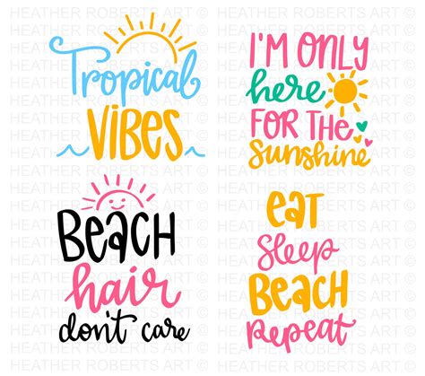 Summer Svg Bundle Beach Svg Beach Life Svg Summer Shirt Etsy