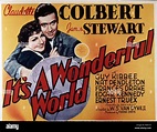 1939, Film Title: IT'S A WONDERFUL WORLD, Director: W S VAN DYKE ...