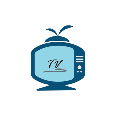 Tv Logo Design Flat Icon 8349473 Vector Art At Vecteezy