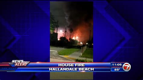 Fire At Hallandale Beach Home Commercial Building Causes Power Outage