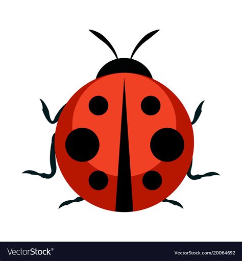 Cute Ladybug Icon Royalty Free Vector Image Vectorstock