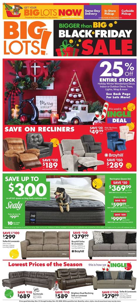 What Shops Are On Sale On Black Friday - Big Lots Black Friday Sale 2020 Current weekly ad 11/21 - 11/29/2020