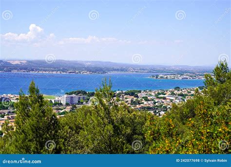 Sete Town South French Mediterranean Sea Coast Of Languedoc In Top View
