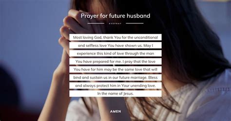 Prayer For Future Husband