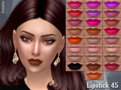 The Sims Resource Lipstick 45 By Sintiklia Sims 4 Downloads