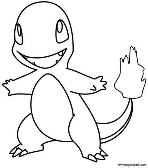 Charmander Pokemon Coloring Pages At Getdrawings Free Download