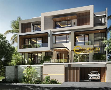 Desain Rumah Modern 4 Lantai Ibu Suwaty di Jakarta