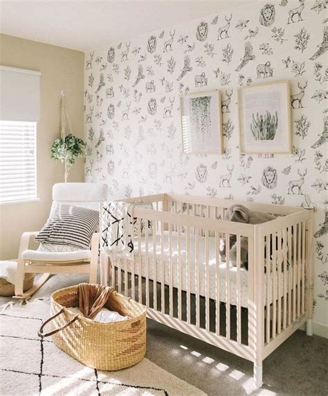 Find great gender neutral nursery ideas for your soon to be little one right here. Gender neutral nursery idea | Rustic boy nursery, Gender neutral baby nursery, Baby room design