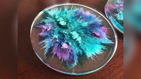 Diy Resin Coasters With Alcohol Ink Youtube