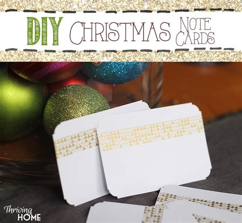 Simple Easy Diy Christmas Notes Thriving Home