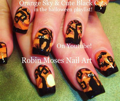 Nail Art By Robin Moses Halloween Nails Halloween Nail Art Cute