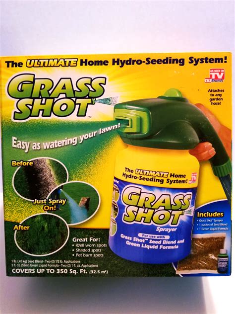 Grass Shot Ultimate Home Hydro Seeding System Seed Sprayer Blend Green