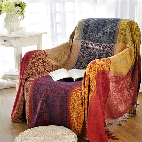 pluokvzr jacquard throw blanket sofa armchair chenille single bed blanket bedspread sofa chair