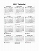 Printable Calendar 2017 2018 Stationery Templates Creative Market - Riset
