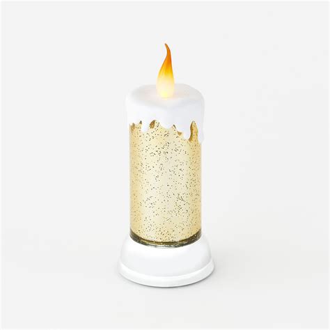 One Hundred 80 Degrees Swirling Glitter Candle Gold