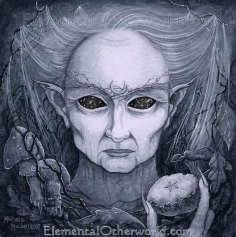 Winter Crone Print Dark Goddess Art Pagan Painting Crone Etsy