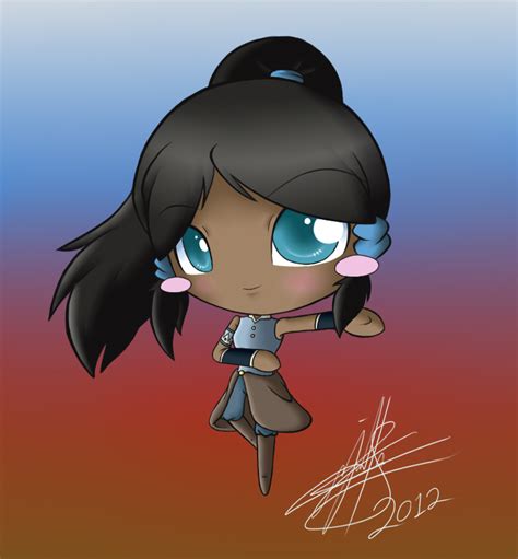 Avatar Korra Chibidetailed Colored By Pokediged On Deviantart
