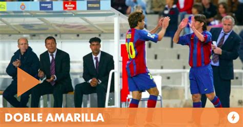 A 13 Años Del Debut De Lionel Messi Con El Barcelona Doble Amarilla