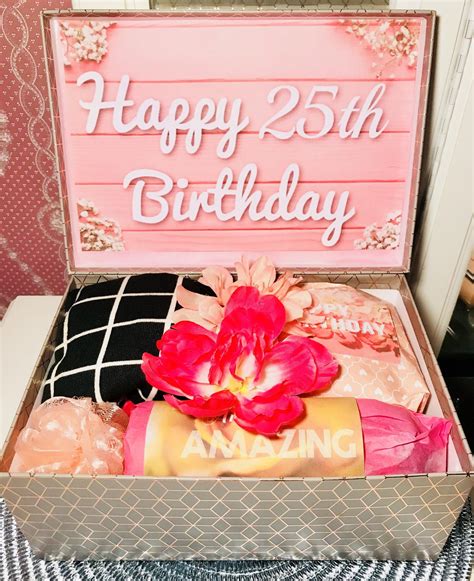 25th birthday gift ideas for her. 25th Birthday YouAreBeautifulBox. Care Package for ...