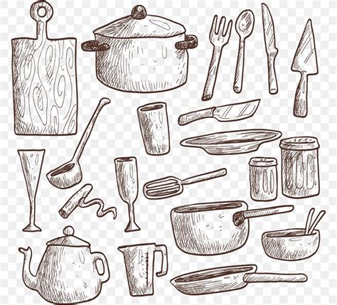 Kitchen Utensil Drawing Euclidean Vector Illustration Png 766x743px