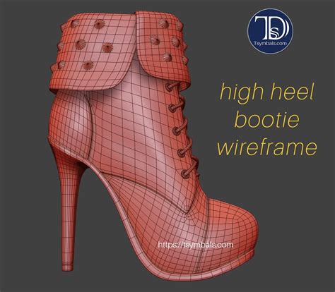 3d High Heel Model Realistic Product Design Tsymbals Design