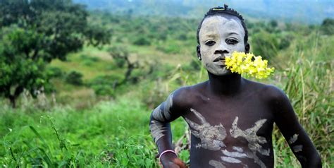 Enfant de la tribu de Surma Tulgit Vallée de l Omo Éthi Flickr