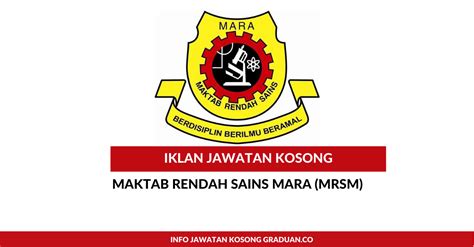 Jadual cuti sekolah dan penggal persekolahan 2021. Permohonan Jawatan Kosong Maktab Rendah Sains Mara (MRSM ...