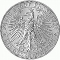 Altdeutschland Freie Stadt Frankfurt Silber Taler 1863 | Heubach ...