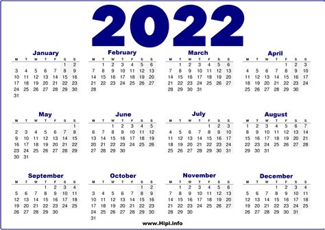Uk 2022 Calendar Printable Blue Calendars Printable Free