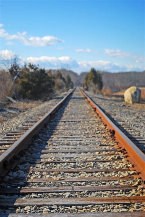 Lookin Down The Empty Railroad Tracks Free Photo Download Freeimages