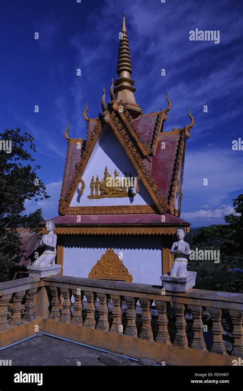 A Hilltop Temple On Phnom Sampeau Battambang Province Cambodia