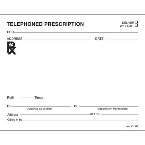 Create custom water bottle labels from our collection of templates you can personalize and print. Blank Prescription Form Template (7) - TEMPLATES EXAMPLE ...