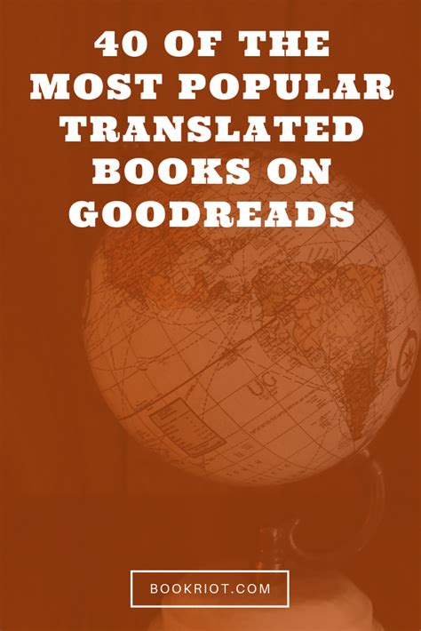 40 Of The Most Popular Translated Books On Goodreads Book Riot