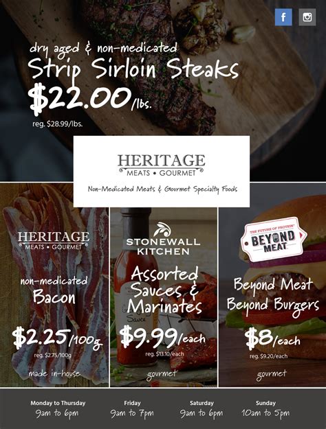 Heritage Meats July 3 To 17 2019 Ad Web Heritage Meats Gourmet