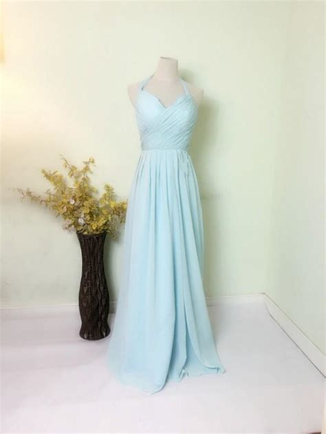 Tiffany Blue Dressbridemaid Dresshalter Wedding Dress ，maxi Dress