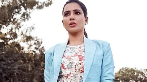 Samantha Akkineni Paired Her Blue Pantsuit With An Ocean Inspired 3d
