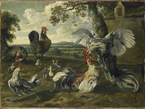 combat de coqs et de poules louvre collections