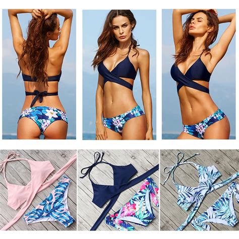 2019 bandage sexy brazilian bikini women swimsuit biquini bathing suit push up swimwear women