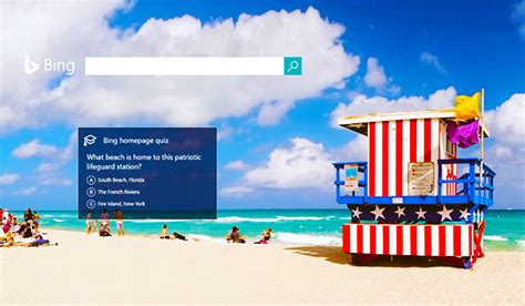 Bing homepage quiz can be played daily or weekly on various topics like science, geography, history, sports, entertainment, knowledge base and a lot more! Bing Homepage Quiz, an Exceptional Feature of Bing