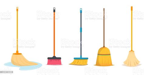 Serving both ashtabula and lake counties, in ohio. Mop And Broom For Cleaning Stock Illustration - Download ...