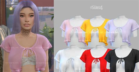 Nitropanic The Sims 4 Cc Butterfly Tops
